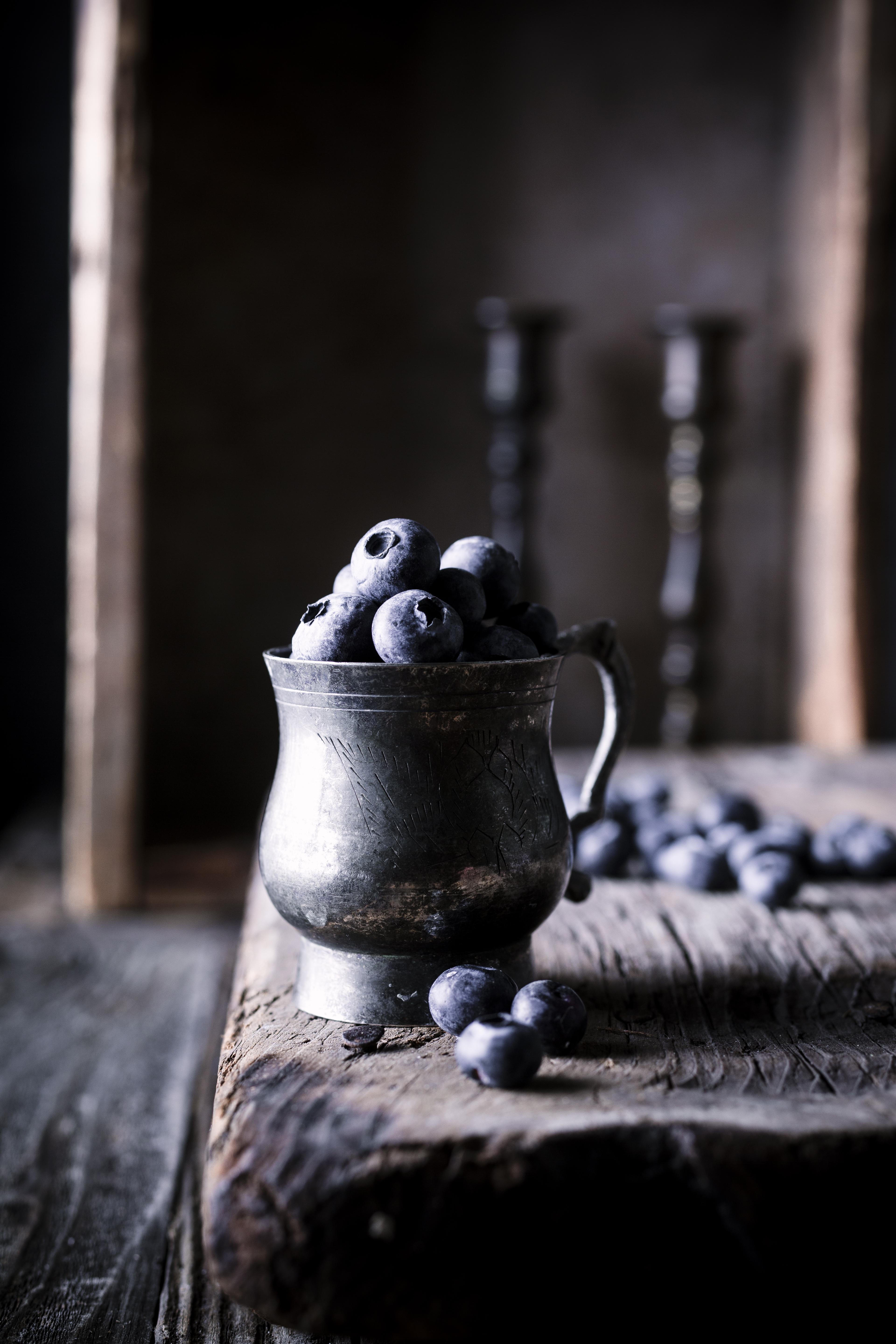 BLUEBERRIES STILL LIFE