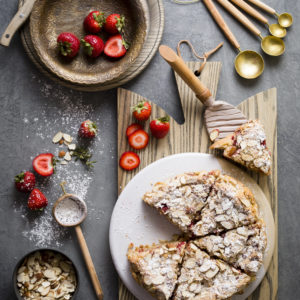 STRAWBERRY ALMOND TEA CAKE