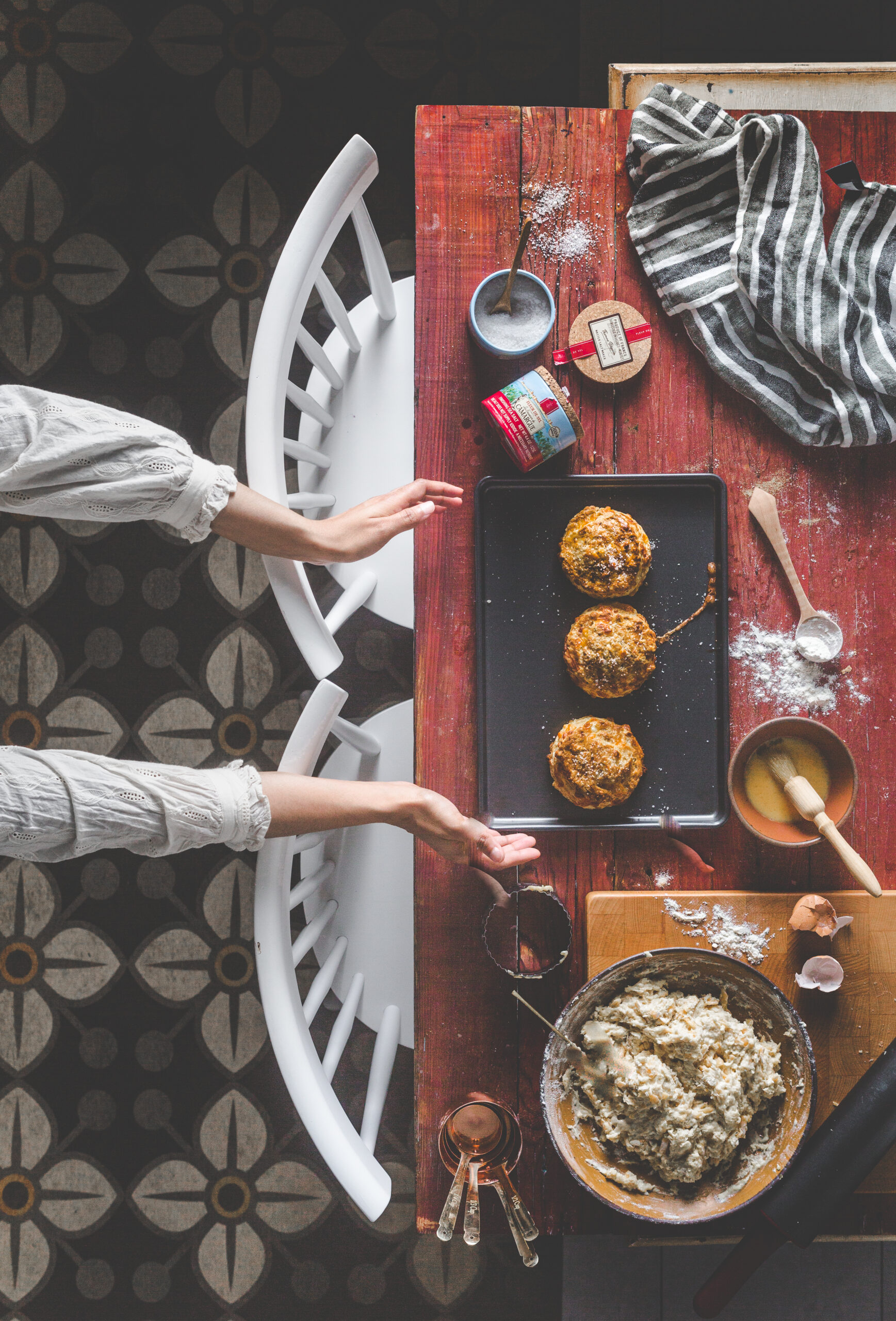 Cheesy Biscuits Sprinkled With Fleur de Sel de Camargue